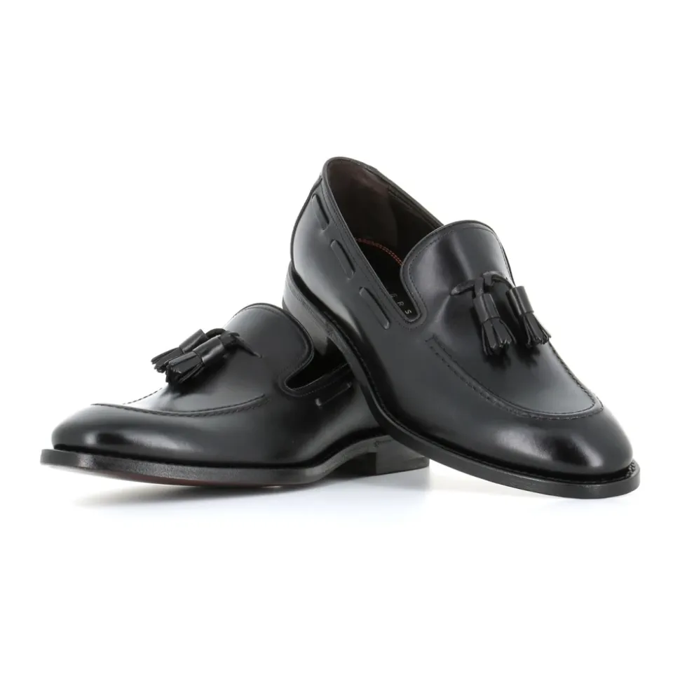 Mocassin Noir avec Pompon