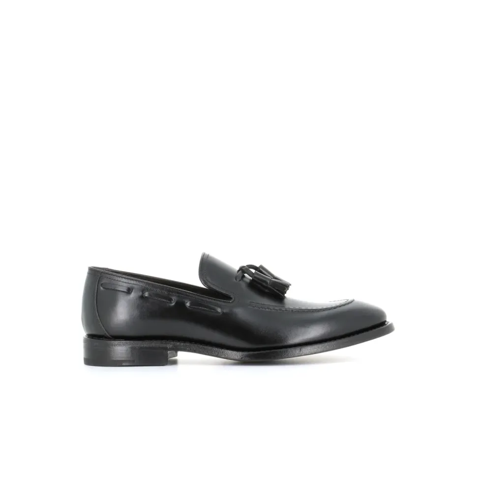Mocassin Noir avec Pompon