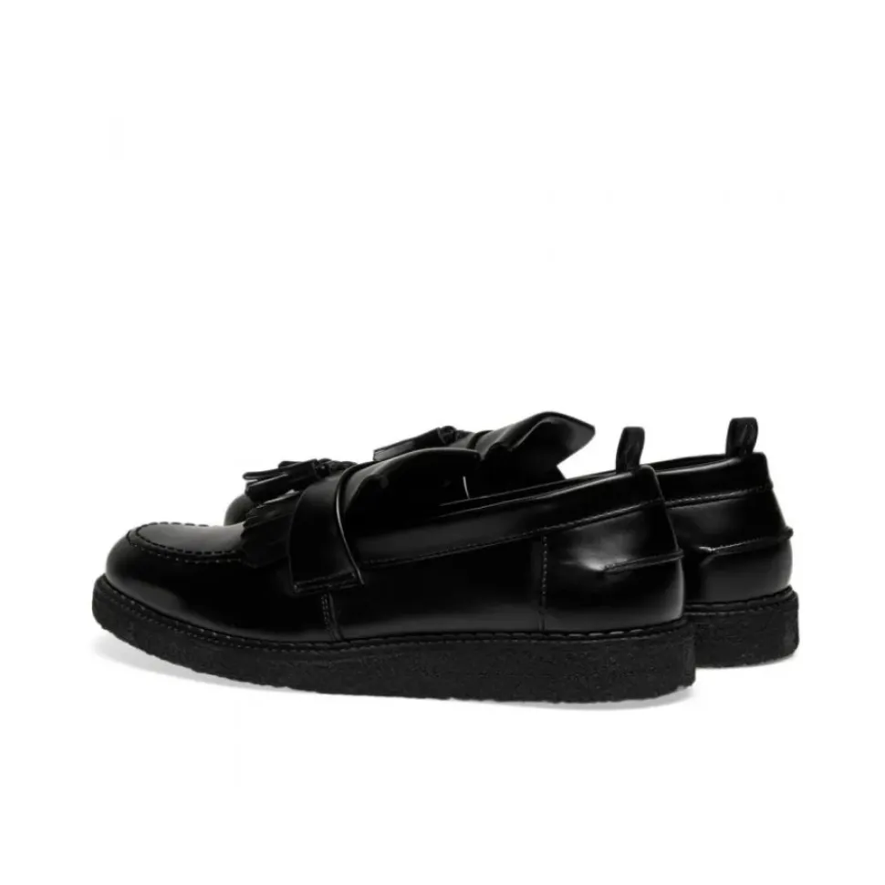 Mocassin Noir à Glands