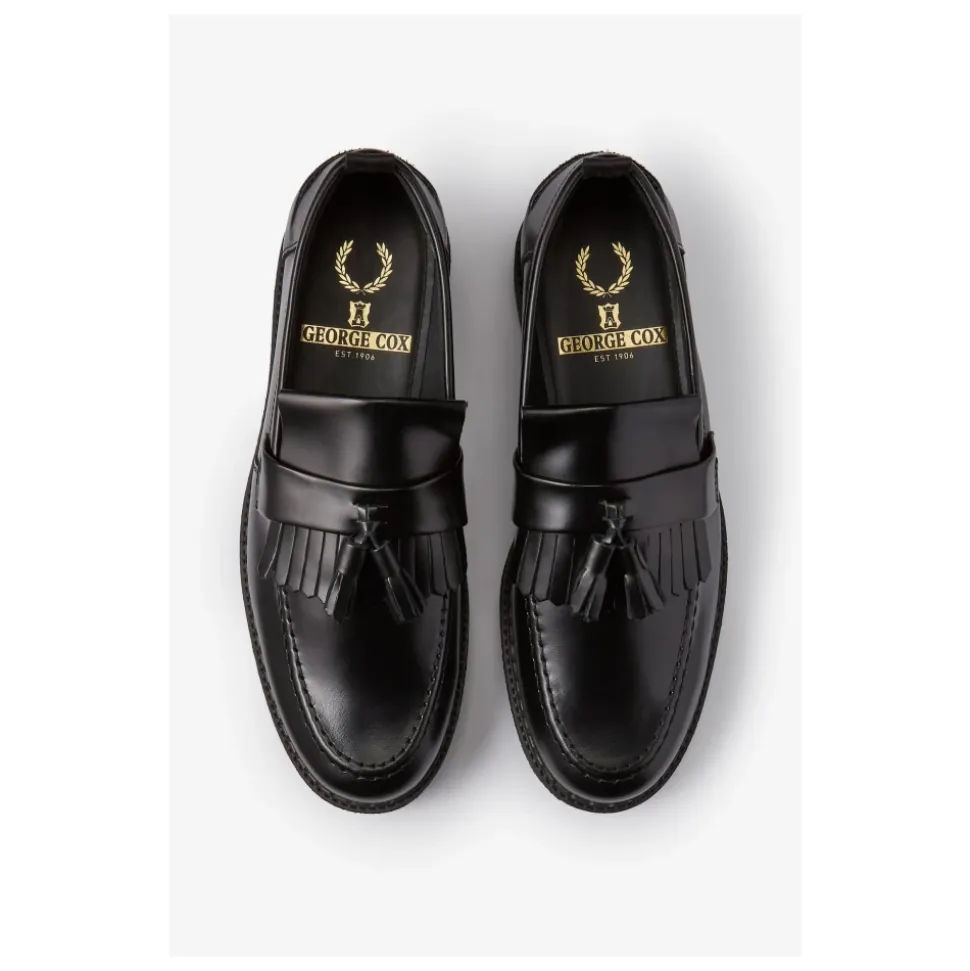 Mocassin Noir à Glands