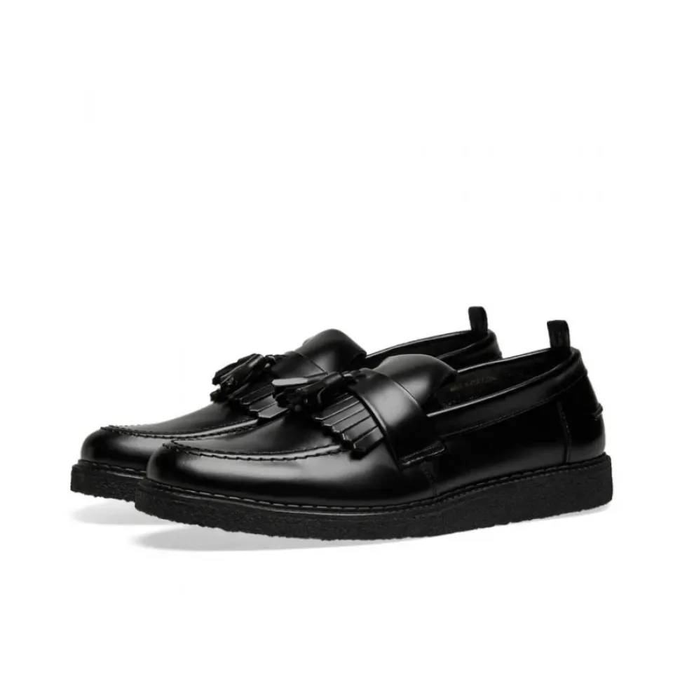 Mocassin Noir à Glands
