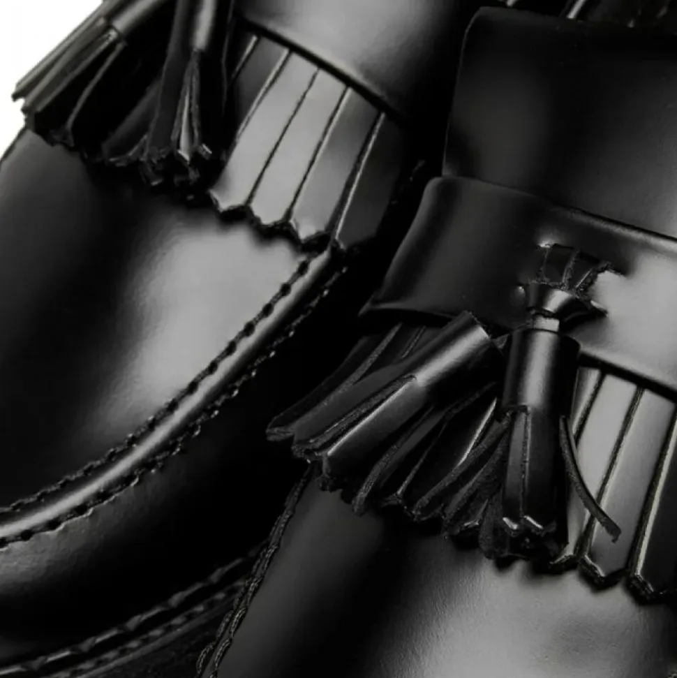 Mocassin Noir à Glands