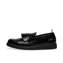 Mocassin Noir à Glands