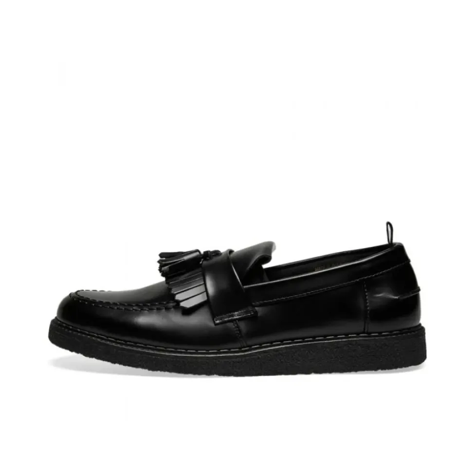 Mocassin Noir à Glands