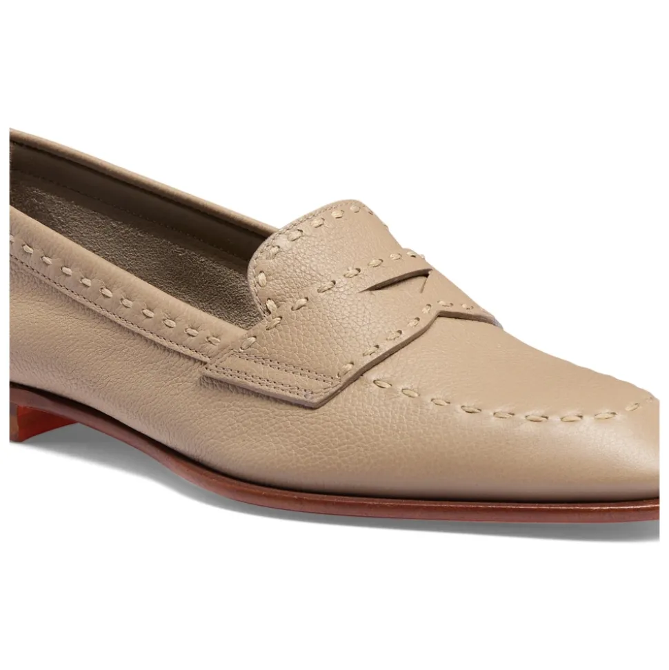 Mocassin Penny en cuir foulonné