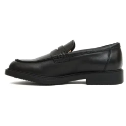 Mocassin Penny en cuir noir