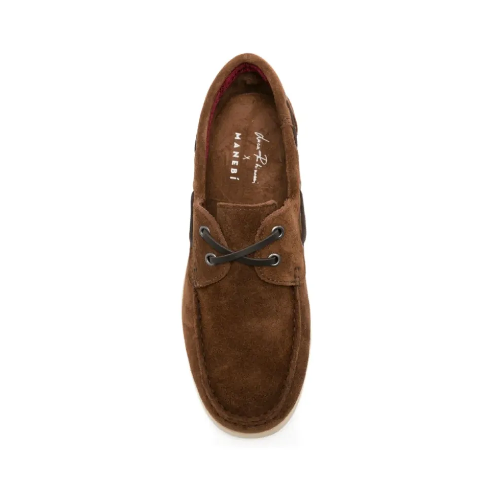 Mocassins bateau en daim Swan