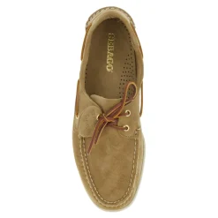 Mocassins Beige Artisan avec Lacets Décoratifs