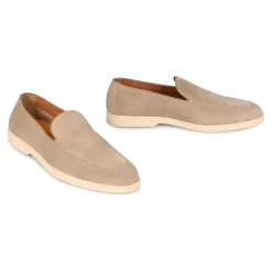 Mocassins Classiques en Daim Bout Rond
