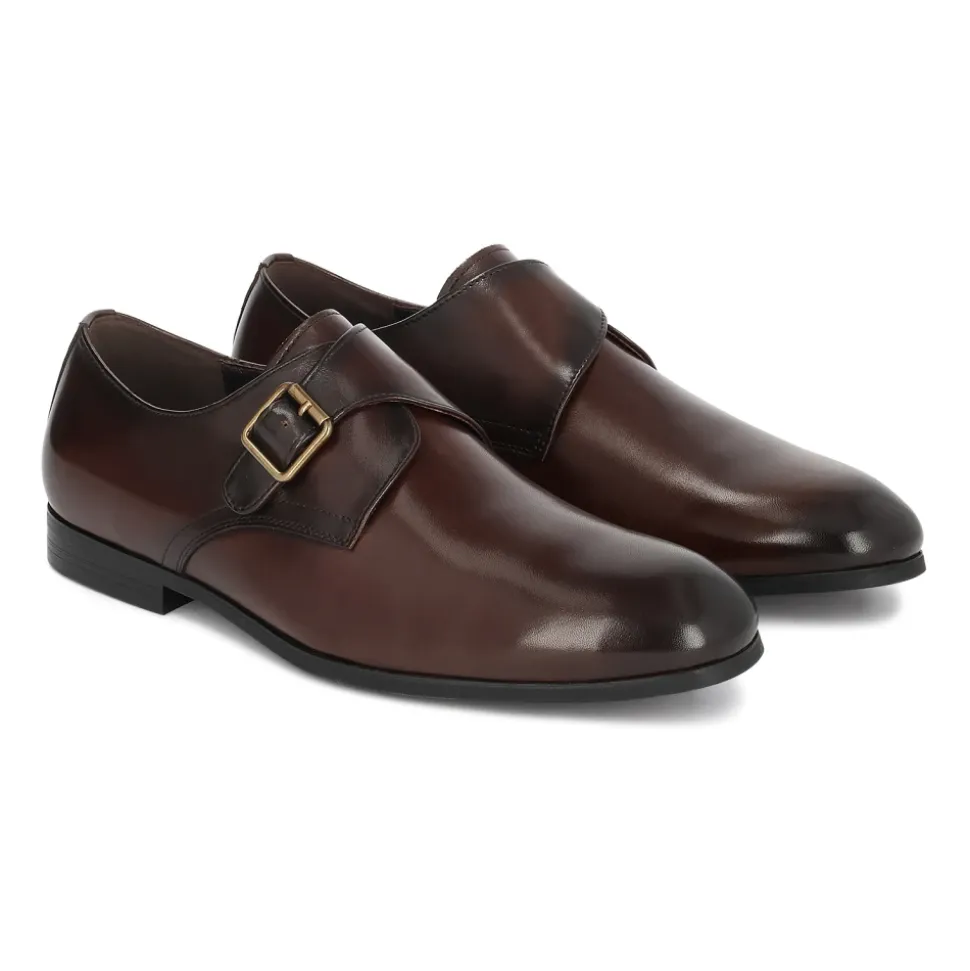 Mocassins Monk en cuir