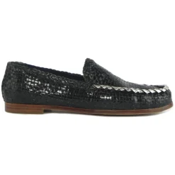 Mocassin Tressé Bleu