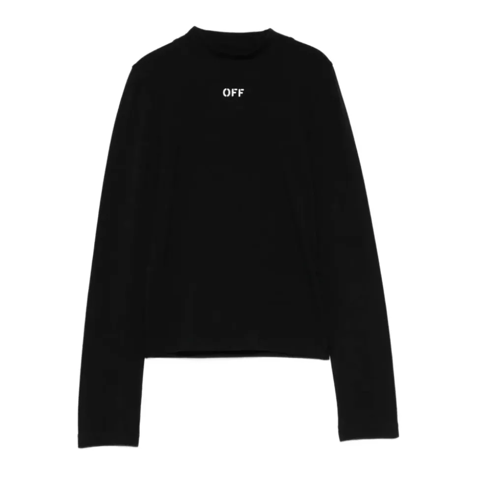 Mock Neck Long Sleeve T-Shirt