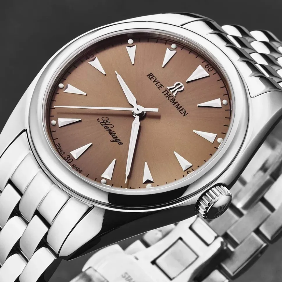 Montre Automatique Heritage Cadran Marron