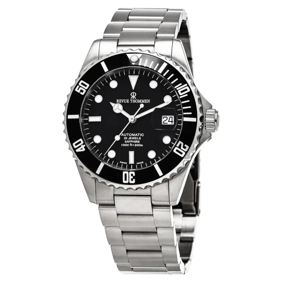 Montre de Plongée Automatique en Acier Inoxydable