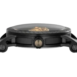 Montre Homme Empire Acier Noir Logo Méduse 3D