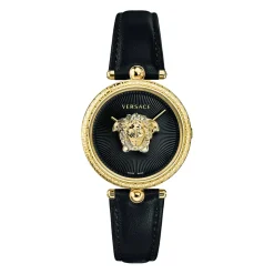 Montre Palazzo Bracelet en Cuir Noir
