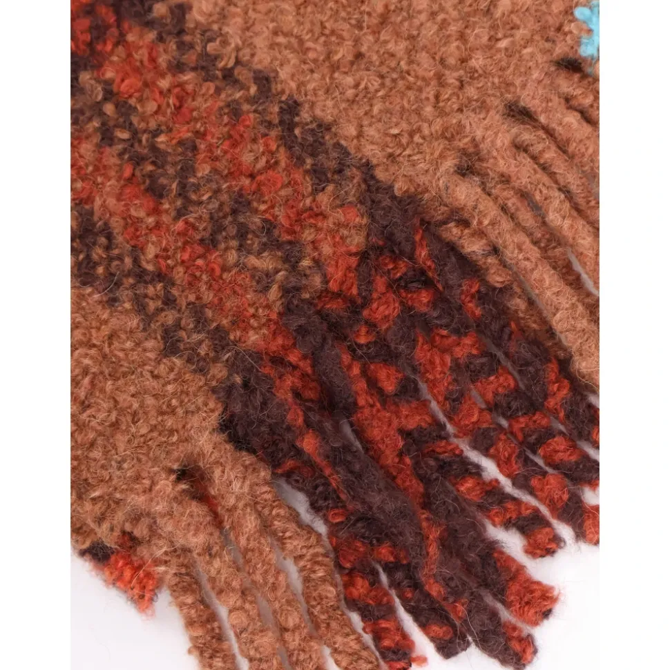 Mu G Check Boucle Scarf