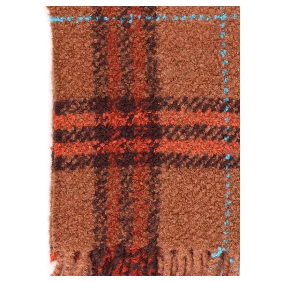 Mu G Check Boucle Scarf