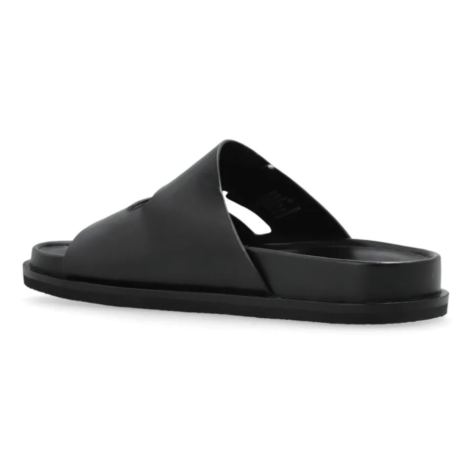 Mules en cuir
