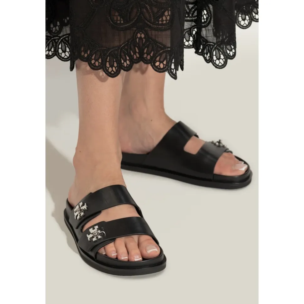 Mules en cuir