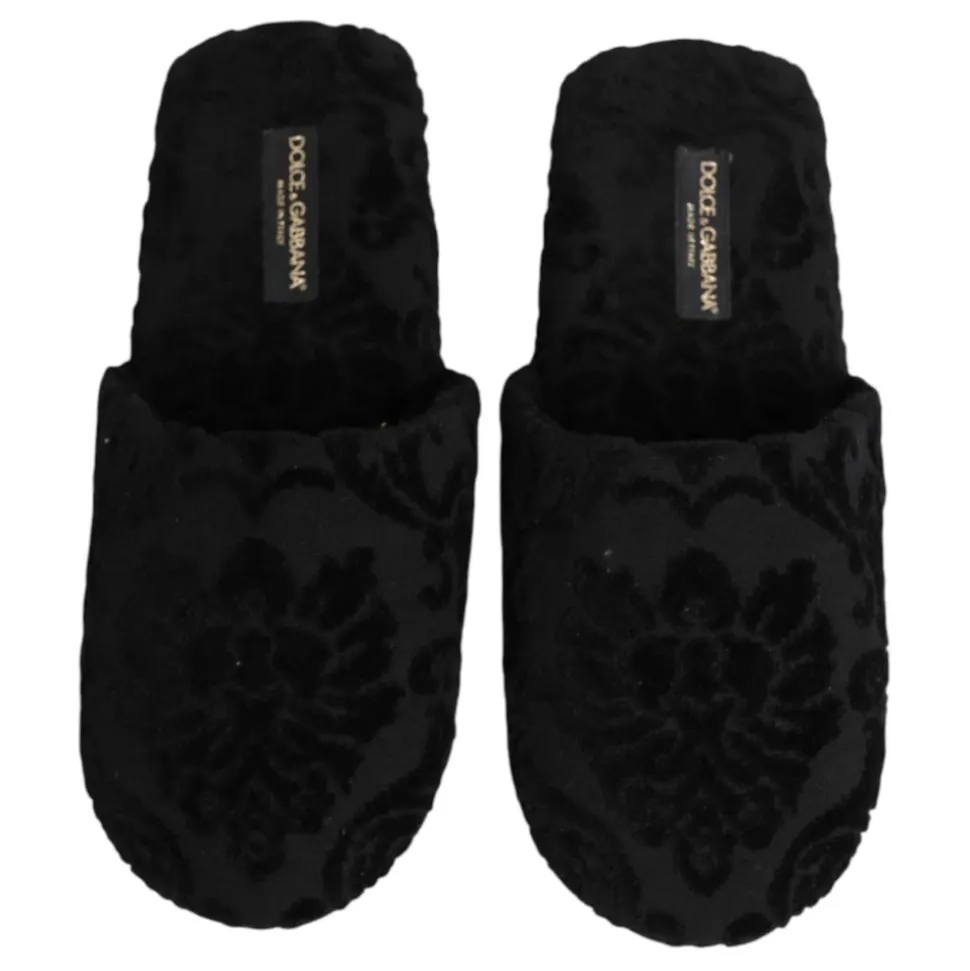Mules à logo brodé