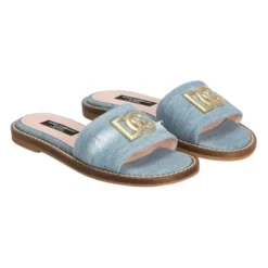Mules Plates en Denim
