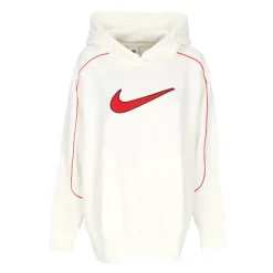 Oversize Swoosh Hoodie Rouge