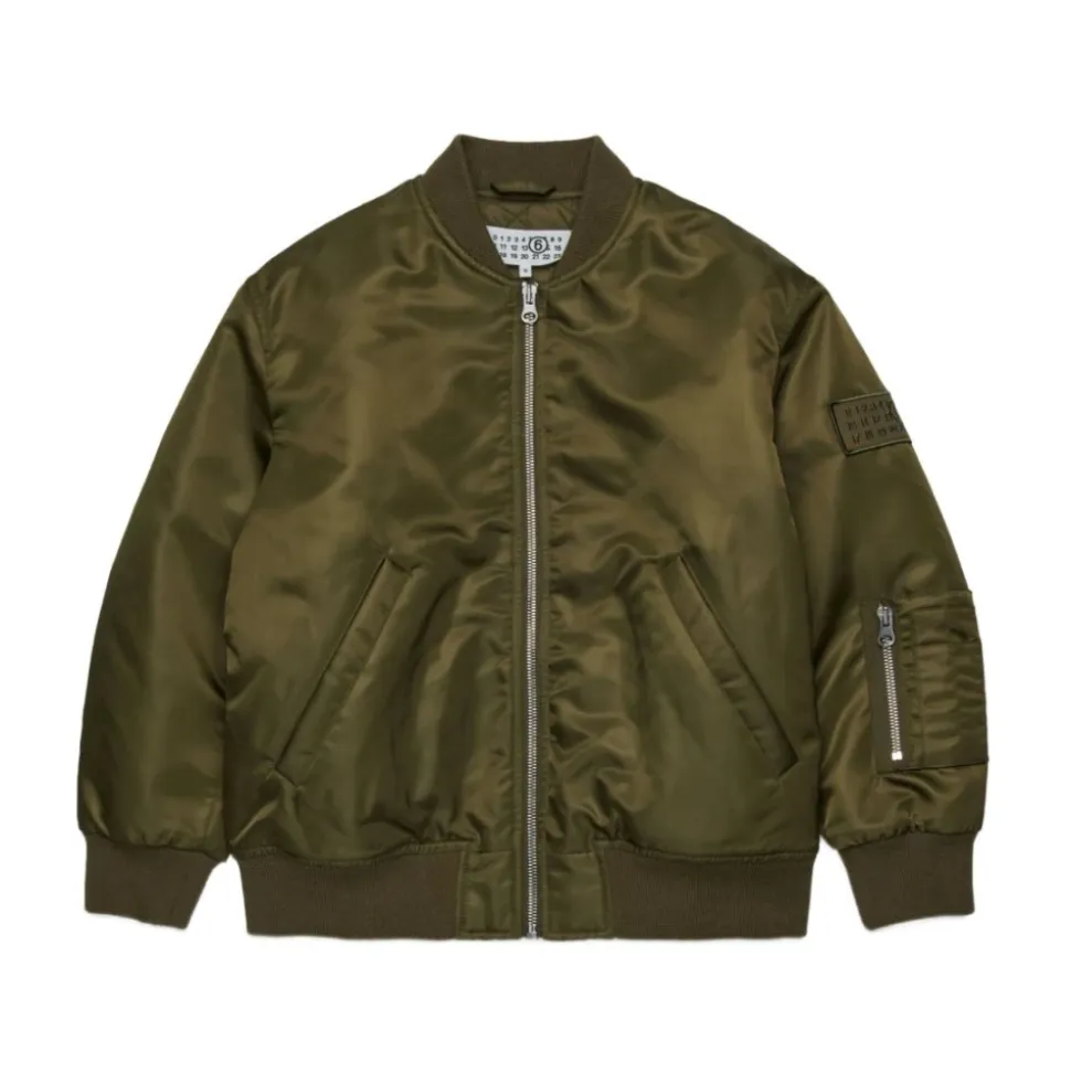 Padded Twill Bomber Jacket