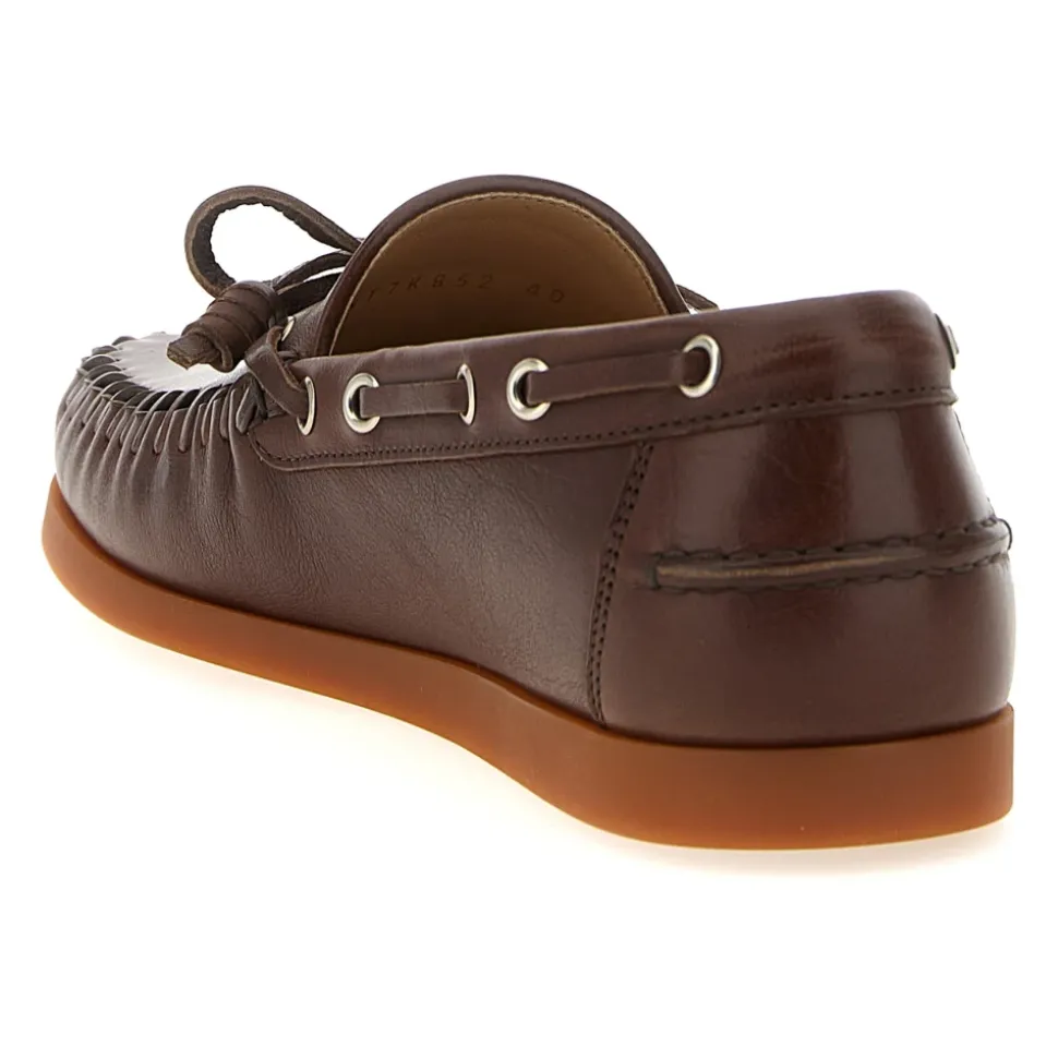 Palm Avenue Mocassin Bateau en Cuir de Buffle