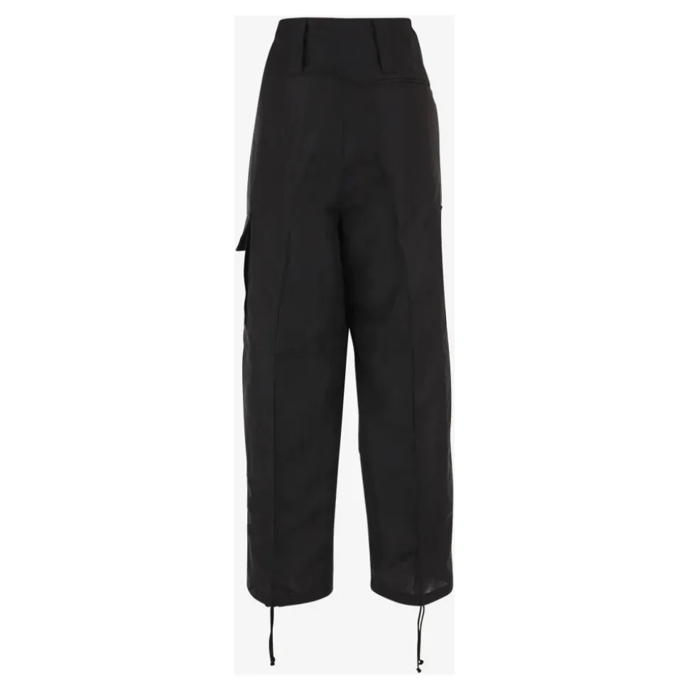 Pantalon ample en lin mélangé