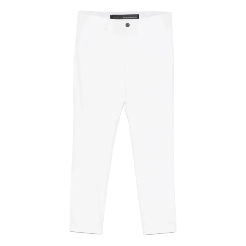 Pantalon blanc optique coupe régulière