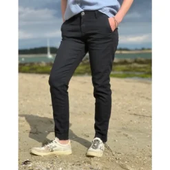 Pantalon Charlie en Coton et Lin