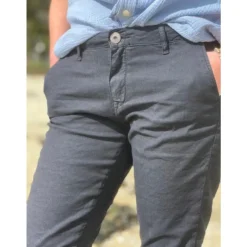 Pantalon Charlie en Coton et Lin