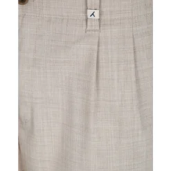 Pantalon Chino Texturé Slub à Pinces