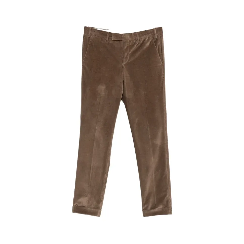 Pantalon Ciselé en Velours Côtelé