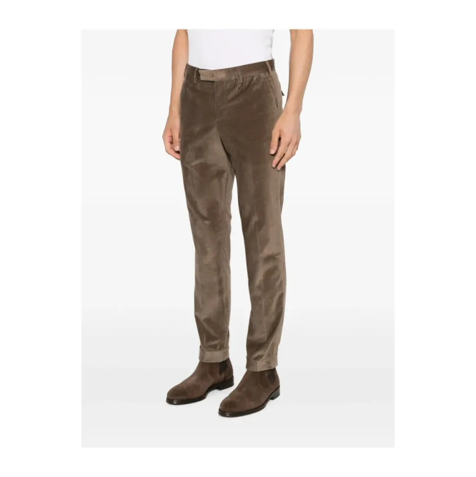Pantalon Ciselé en Velours Côtelé