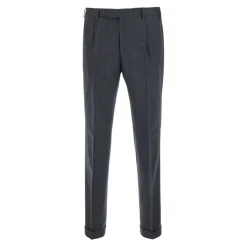 Pantalon de costume en laine plissée
