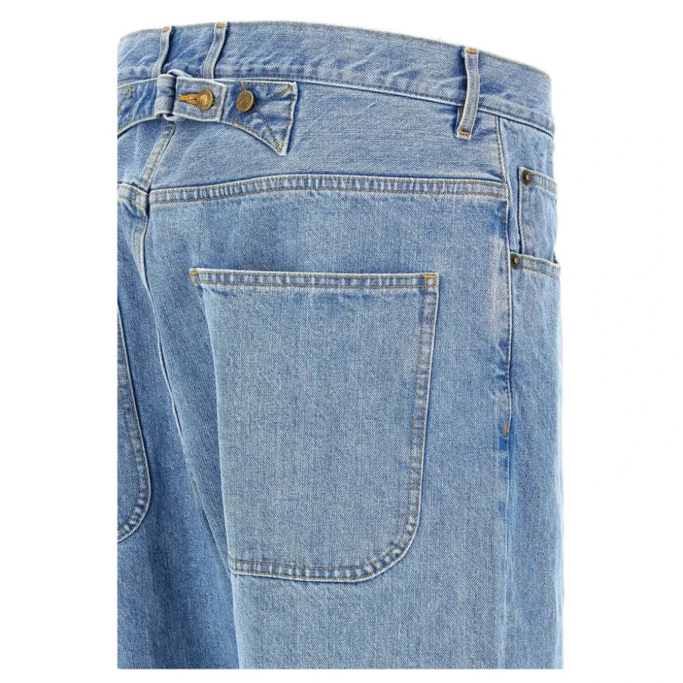 Pantalon droit en denim selvedge
