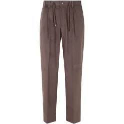 Pantalon effet daim à cordon