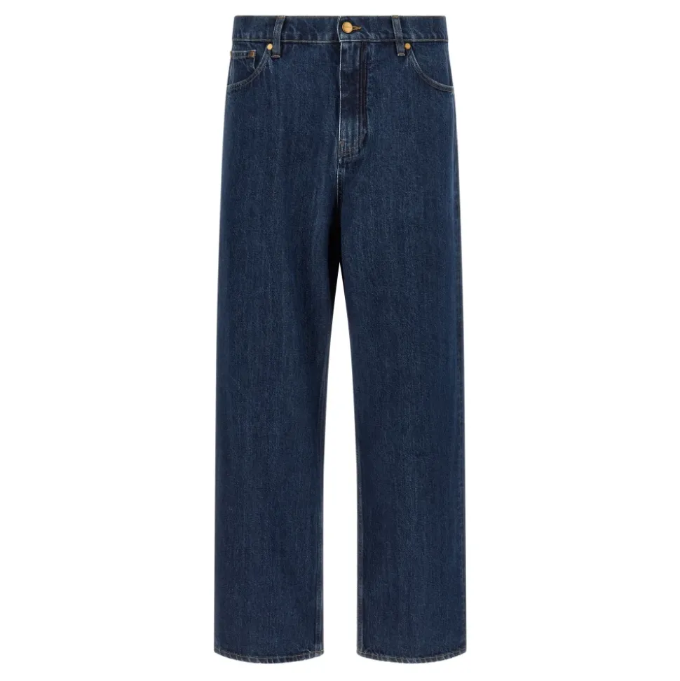 Pantalon en denim léger ample