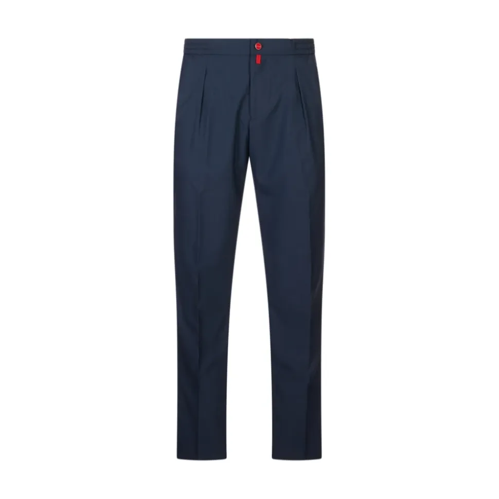 Pantalon en sergé à plis fuselés