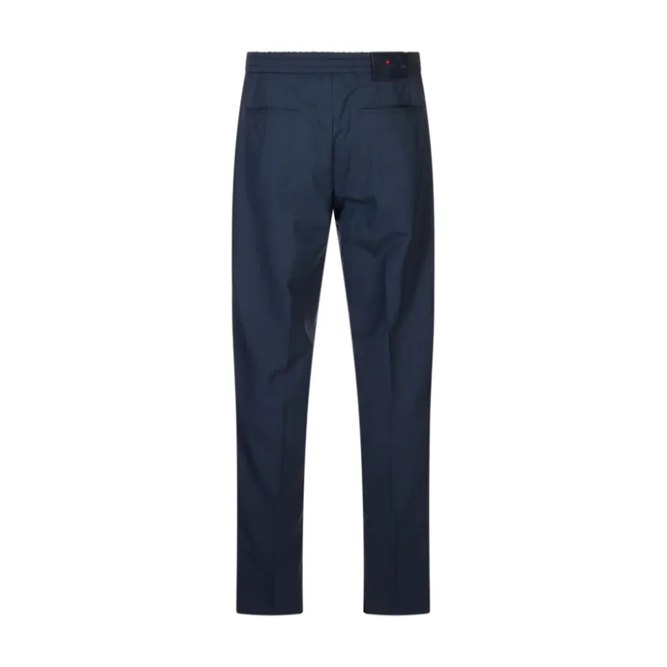 Pantalon en sergé à plis fuselés