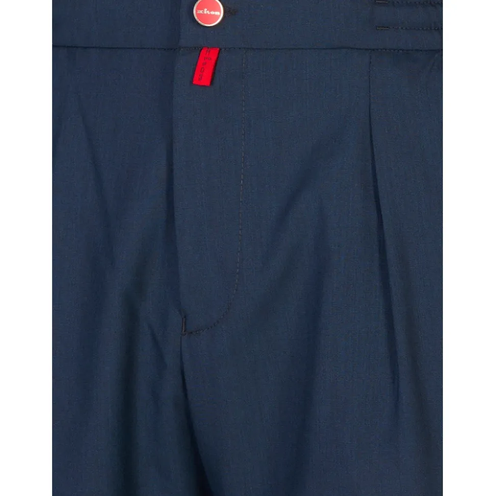 Pantalon en sergé à plis fuselés