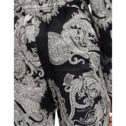 Pantalon en soie imprimé cachemire