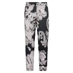 Pantalon en soie imprimé cachemire