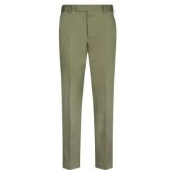 Pantalon en Twill de Coton Vert Militaire