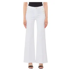 Pantalon Femme Large à Boutons