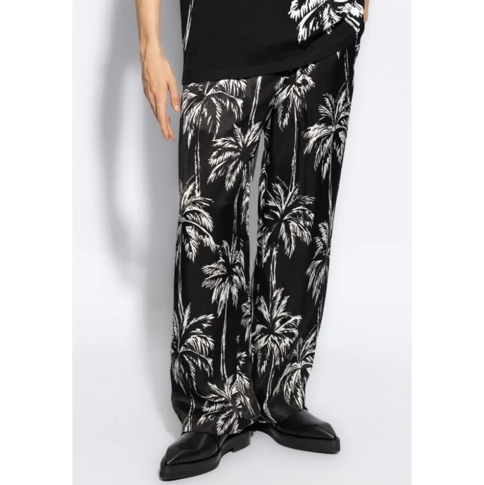 Pantalon à Motif Floral