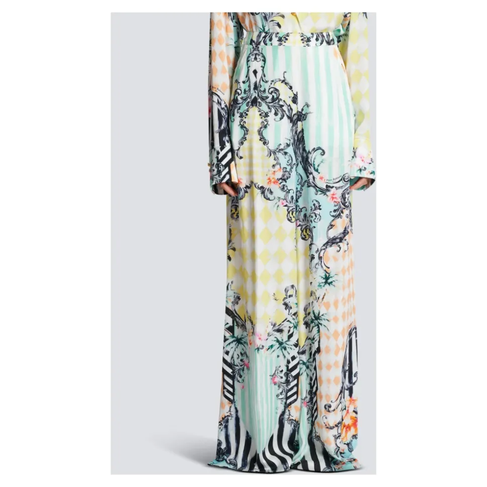 Pantalon Palazzo imprimé Baroque