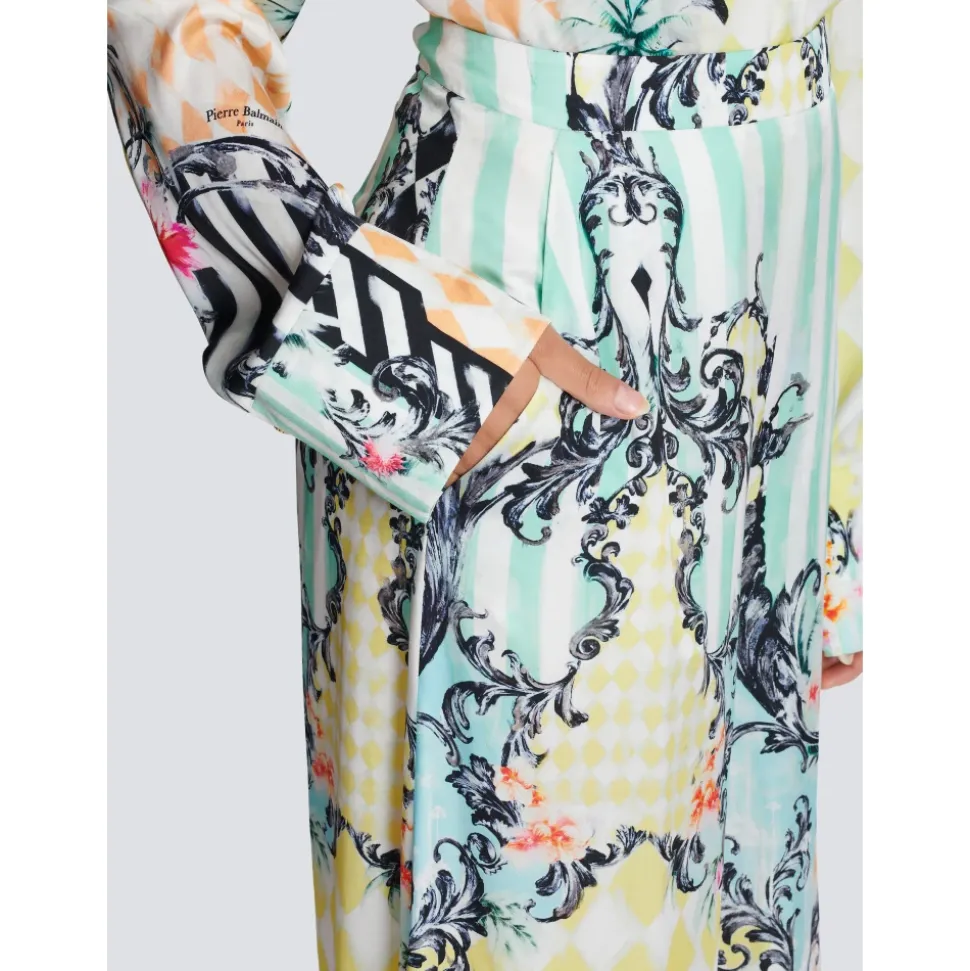 Pantalon Palazzo imprimé Baroque